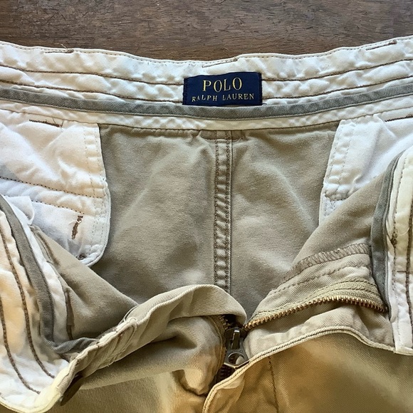 Polo by Ralph Lauren Tan Cargo Shorts with Relaxed Fit - Picture 3 of 5